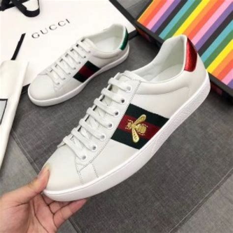 gucci white bee ace sneakers replica|gucci ace bee sneakers men's.